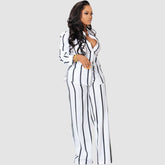 Stripe Printed Shirt Set